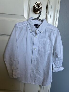 The Children's Place White Button-Front Oxford Shirt